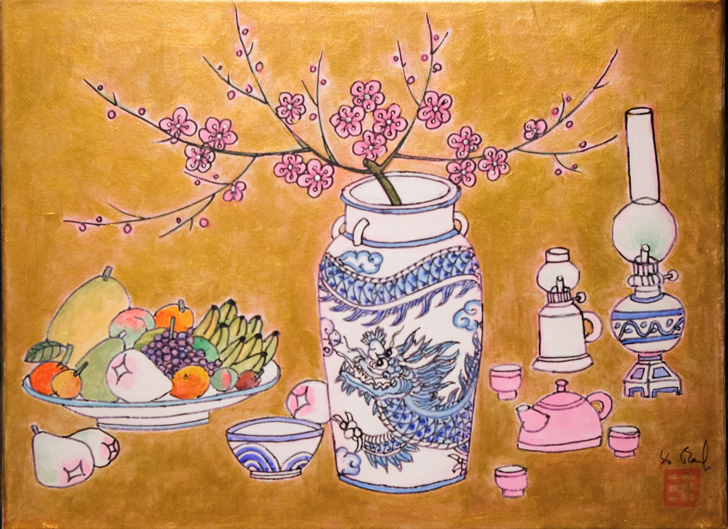 New year peach blossom